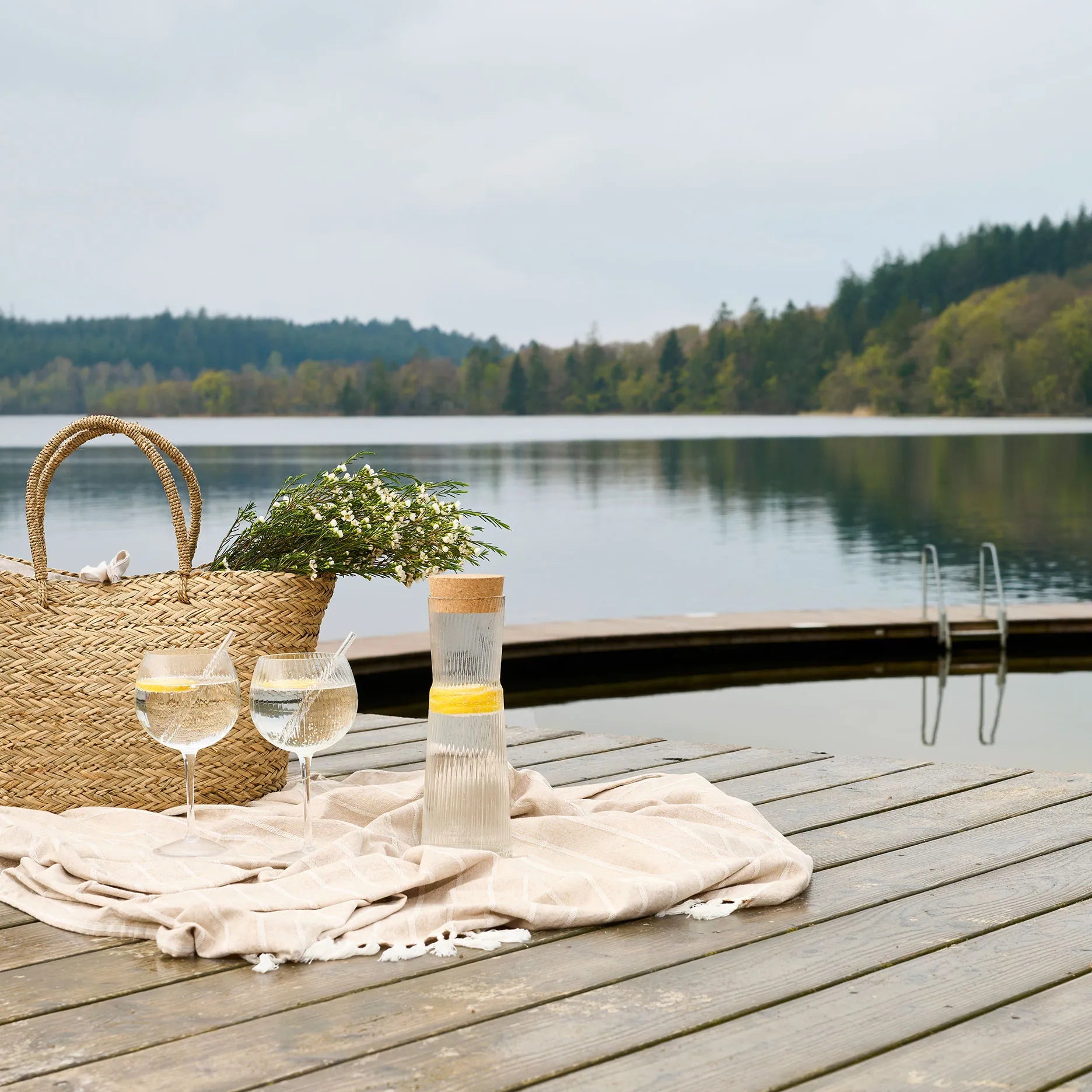 Jupiter Karaffe mit Korkverschluss